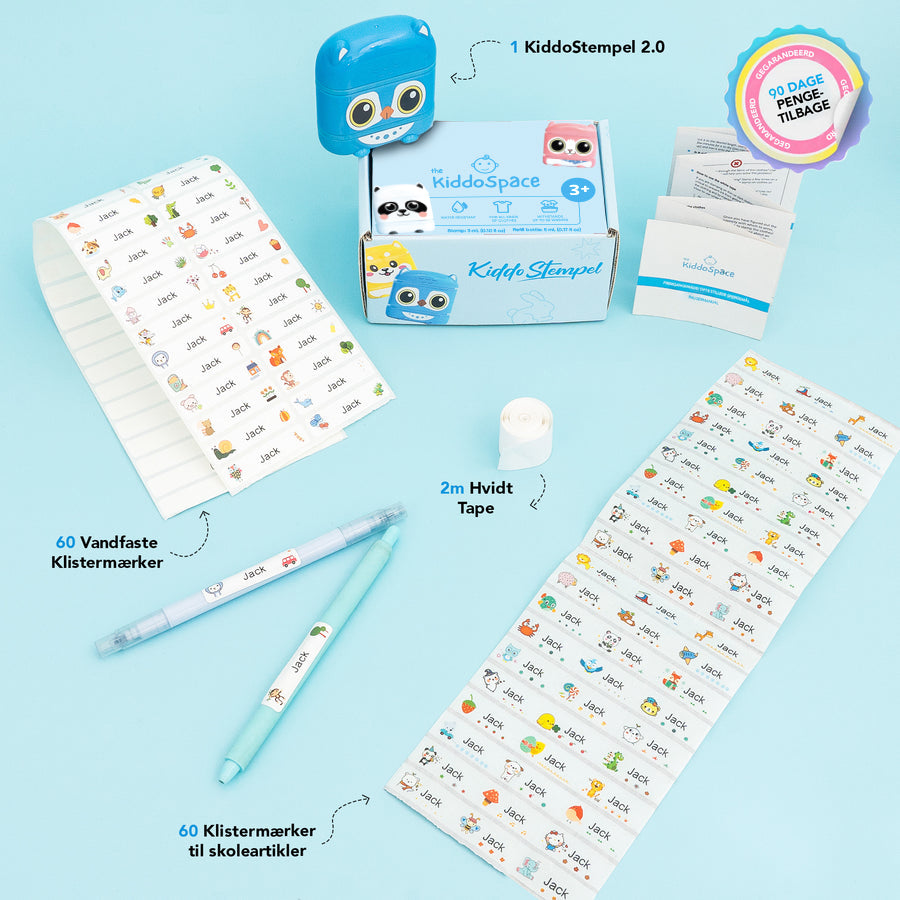 KiddoStempel 2.0 - Komplet Stemplingssæt