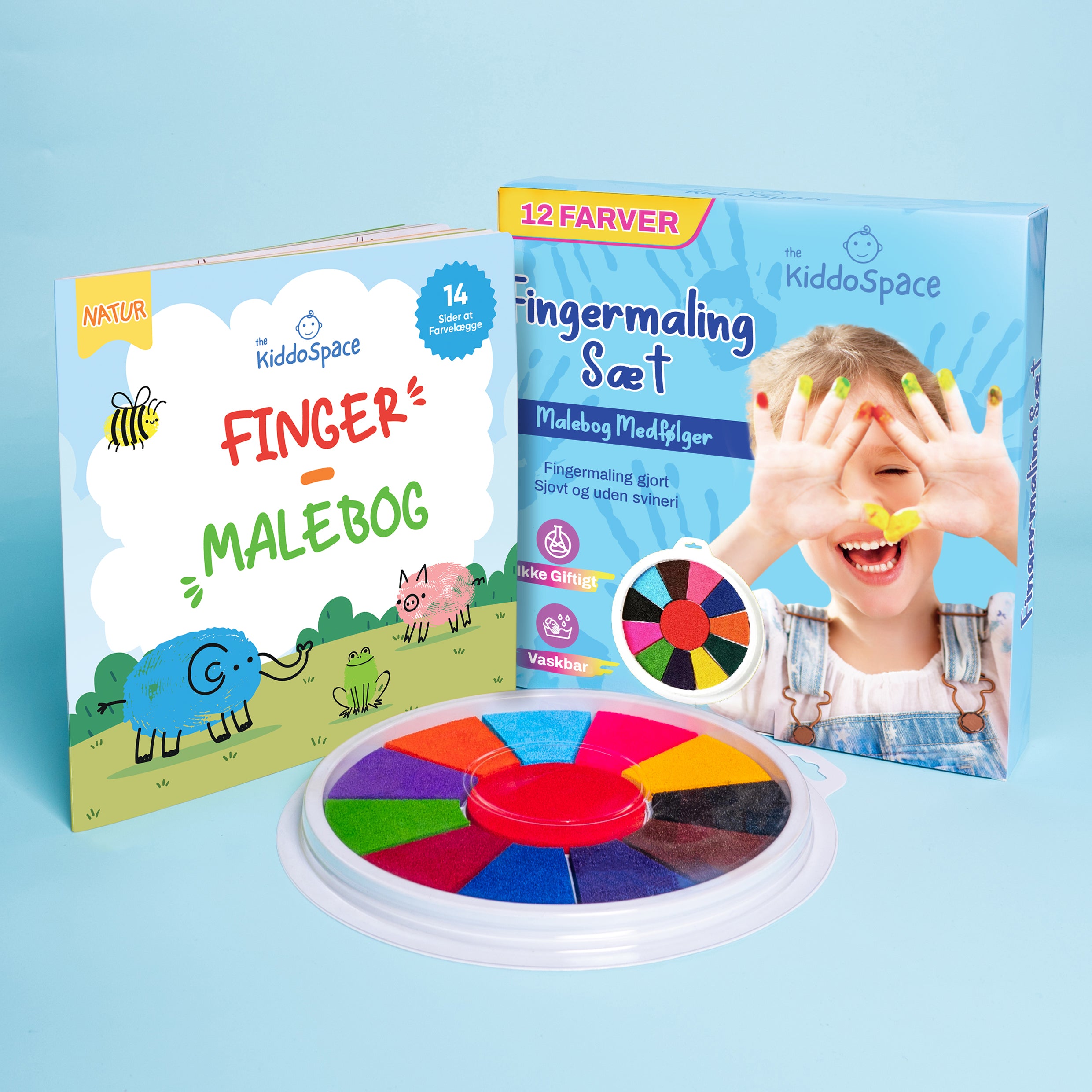 KiddoSpace Fingermalingssæt